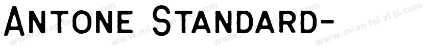 Antone Standard字体转换